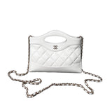 CC 31 Mini Shopping Bag Chain Clutch Shiny Lambskin AS3656