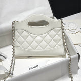 31 Mini Shopping Bag Chain Clutch Shiny Lambskin AS3656