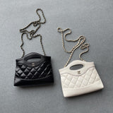 31 Mini Shopping Bag Chain Clutch Shiny Lambskin AS3656