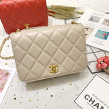 Calf Leather Single Flap Bag AS8869