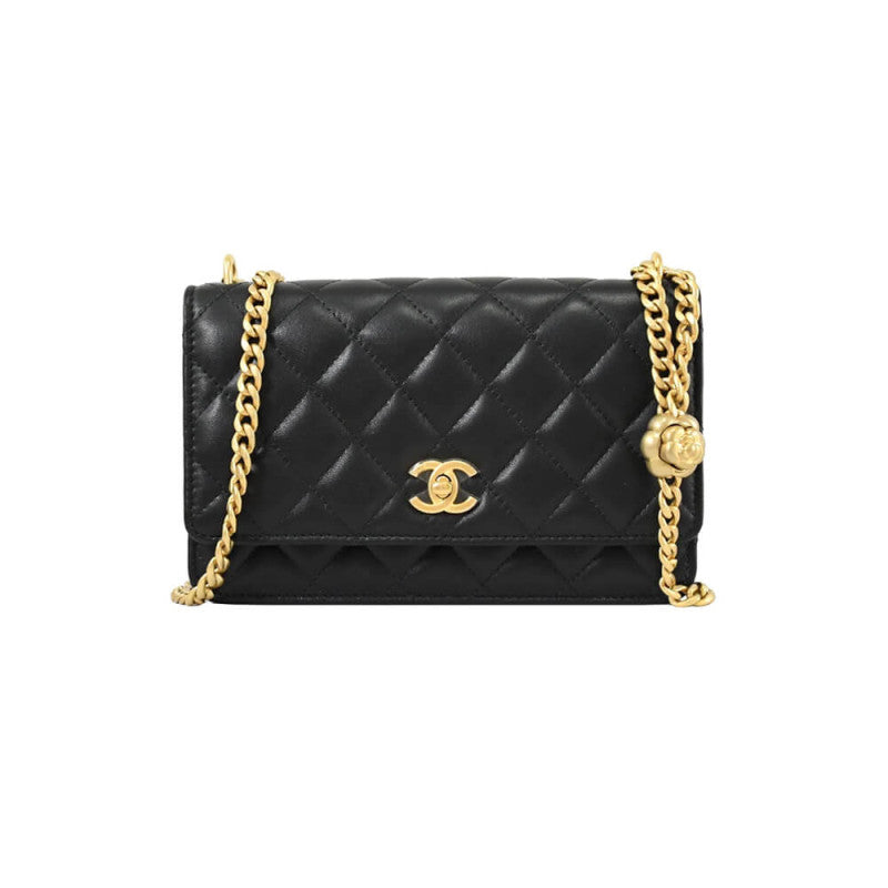 CC Camellia Crush Wallet On Chain Lambskin AP3297