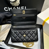 Camellia Crush Wallet On Chain Lambskin AP3297