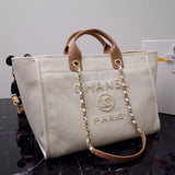 Canvas Large Deauville Pearl Tote Bag A66941