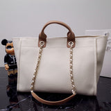 Canvas Large Deauville Pearl Tote Bag A66941