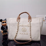 Canvas Large Deauville Pearl Tote Bag A66941