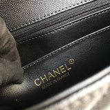 Caviar Calfskin 20cm Classic Flap Bag 1116 Black