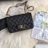 Caviar Calfskin 20cm Classic Flap Bag 1116 Black