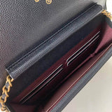 Caviar Quilted Wallet On Chain Woc A33814