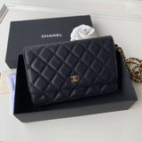 Caviar Quilted Wallet On Chain Woc A33814