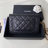 Caviar Quilted Wallet On Chain Woc A33814