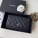Caviar Quilted Wallet On Chain Woc A33814