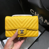 Chevron Caviar Leathe 20cm Classic Flap Bag 1116
