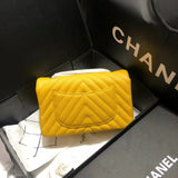 Chevron Caviar Leathe 20cm Classic Flap Bag 1116