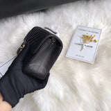 Chevron Lambskin 17cm Classic Flap Bag 1115