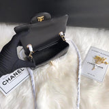 Chevron Lambskin 17cm Classic Flap Bag 1115