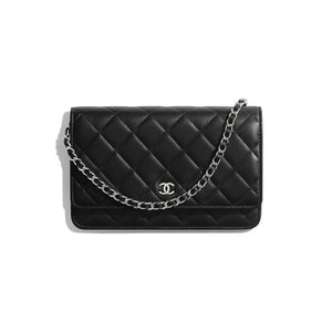 CC Classic Lambskin Wallet On Chain WOC AP0250