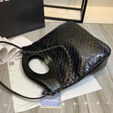 Crumpled Calfskin 31 Shopping Bag 0091