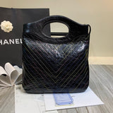 Crumpled Calfskin 31 Shopping Bag 0091
