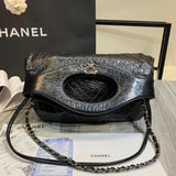 Crumpled Calfskin 31 Shopping Bag 0091