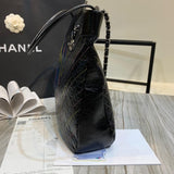 Crumpled Calfskin 31 Shopping Bag 0091