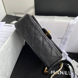 Crystal Pearls Chain Flap Bag AS2210