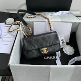 Crystal Pearls Chain Flap Bag AS2210