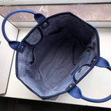 Deauville Tote 38cm Canvas Bag A66941 Blue Jacquard