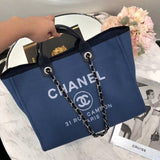 Deauville Tote 38cm Canvas Bag A66941 Blue