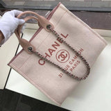 Deauville Tote 38cm Canvas Bag A66941 Bubblegum Pink