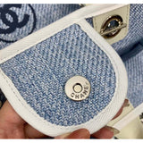Deauville Tote 38cm Canvas Bag A66941 Light Blue