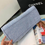 Deauville Tote 38cm Canvas Bag A66941 Light Blue