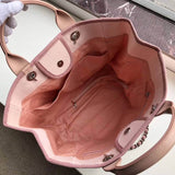 Deauville Tote 38cm Canvas Bag A66941 Pink/White