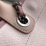 Deauville Tote 38cm Canvas Bag A66941 Pink/White
