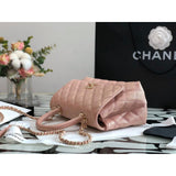 Grained Calfskin Mini Flap Bag with Top Handle 99003