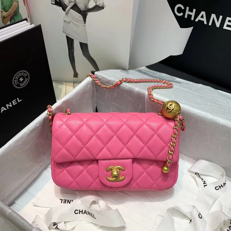 CC Lambskin Flap Bag AS1787
