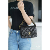 Lambskin Flap Bag AS4423 Black