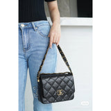 Lambskin Flap Bag AS4423 Black