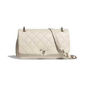 CC Lambskin Large Flap Bag AS2319
