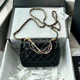 Mini Flap Bag with Pearl Top Handle Chain AS4385