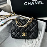 Mini Flap Bag with Pearl Top Handle Chain AS4385