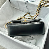 Mini Flap Bag with Pearl Top Handle Chain AS4385
