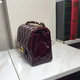 Pantent Leather 17cm Classic Flap Bag 1115