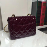 Pantent Leather 17cm Classic Flap Bag 1115