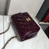 Pantent Leather 17cm Classic Flap Bag 1115