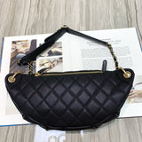 Quilted Caviar Clafskin Waist Bag S0929