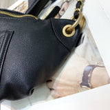 Quilted Caviar Clafskin Waist Bag S0929