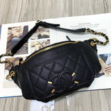 Quilted Caviar Clafskin Waist Bag S0929
