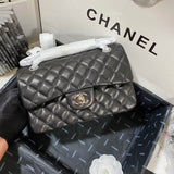 Small Classic Double Flap Bag A01113 in Lambskin