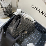 Small Classic Double Flap Bag A01113 in Lambskin