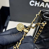 Small Tote in Black Grained Calfskin AS3470